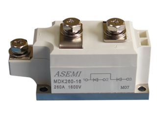 MDK260-16,MDK260-12,MDK260-10,ASEMI Silicon controlled module