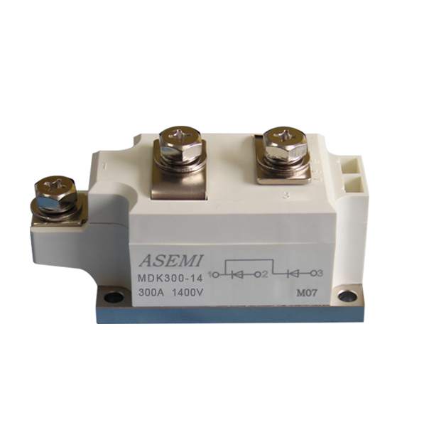 MDK300-16,MDK300-12,MDK300-10, ASEMI Silicon controlled module