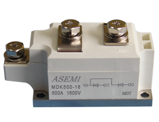 MDK500-16,MDK500-12,MDK400-16,  ASEMI Silicon controlled module