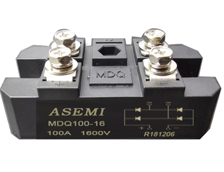 MDQ100-16/MDQ75-16/MDQ60-16 ASEMI  Single-phase rectifier module